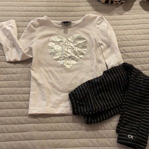 Calvin Klein girls 2 pc set